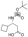 (R)-3-TERT-BUTOXYCARBONYLAMINO-3-CYCLOBUTYL-PROPIONIC ACID 结构式