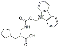 (R)-2-CYCLOPENTYLMETHYL-3-(9H-FLUOREN-9-YLMETHOXYCARBONYLAMINO)-PROPIONIC ACID 结构式