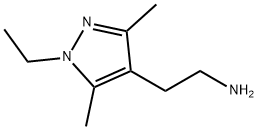 1-乙基-3,5-二甲基吡唑-4-乙胺 结构式