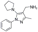 (3-METHYL-1-PHENYL-5-PYRROLIDIN-1-YL-1H-PYRAZOL-4-YL)METHYLAMINE 结构式