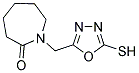 1-[(5-MERCAPTO-1,3,4-OXADIAZOL-2-YL)METHYL]AZEPAN-2-ONE 结构式