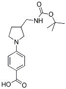 [1-(4-CARBOXY-PHENYL)-PYRROLIDIN-3-YLMETHYL]-CARBAMIC ACID TERT-BUTYL ESTER 结构式