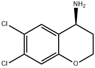 (S)-6,7-DICHLORO-CHROMAN-4-YLAMINE 结构式