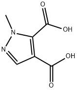 2-1-甲基吡唑-3,4-二羧酸 结构式