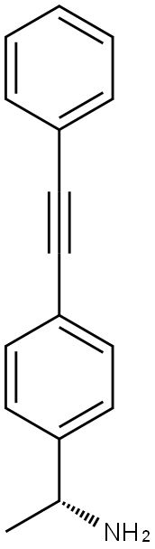 (R)-1-(4-(2-PHENYLETHYNYL)PHENYL)ETHANAMINE 结构式