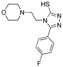 5-(4-FLUOROPHENYL)-4-(2-MORPHOLIN-4-YLETHYL)-4H-1,2,4-TRIAZOLE-3-THIOL 结构式