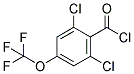 2,6-Dichloro-4-(trifluoromethoxy)benzoyl chloride 结构式