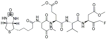 BIOTINYL-ASP(OME)-GLU(OME)-VAL-ASP(OME)-FLUOROMETHYLKETONE 结构式