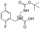 (R)-2-(TERT-BUTOXYCARBONYLAMINO-METHYL)-3-(2,5-DIFLUORO-PHENYL)-PROPIONIC ACID 结构式