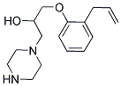 1-(2-ALLYL-PHENOXY)-3-PIPERAZIN-1-YL-PROPAN-2-OL 结构式