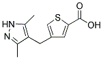 4-[(3,5-DIMETHYL-1H-PYRAZOL-4-YL)METHYL]THIOPHENE-2-CARBOXYLIC ACID 结构式