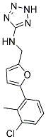 N-((5-(3-CHLORO-2-METHYLPHENYL)-2-FURYL)METHYL)-2H-TETRAZOL-5-AMINE 结构式