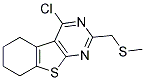 4-CHLORO-2-[(METHYLTHIO)METHYL]-5,6,7,8-TETRAHYDRO[1]BENZOTHIENO[2,3-D]PYRIMIDINE 结构式