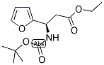 (R)-3-TERT-BUTOXYCARBONYLAMINO-3-FURAN-2-YL-PROPIONIC ACID ETHYL ESTER 结构式