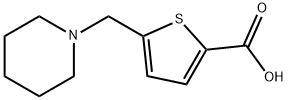 5-(PIPERIDIN-1-YLMETHYL)THIOPHENE-2-CARBOXYLIC ACID 结构式