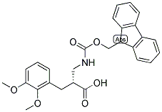 (R)-3-(2,3-DIMETHOXY-PHENYL)-2-[(9H-FLUOREN-9-YLMETHOXYCARBONYLAMINO)-METHYL]-PROPIONIC ACID 结构式