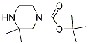 1-BOC-3,3-DIMETHYL-PIPERAZINE 结构式