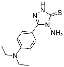 4-AMINO-5-[4-(DIETHYLAMINO)PHENYL]-2,4-DIHYDRO-3H-1,2,4-TRIAZOLE-3-THIONE 结构式
