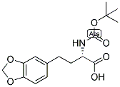 (S)-4-BENZO[1,3]DIOXOL-5-YL-2-TERT-BUTOXYCARBONYLAMINO-BUTYRIC ACID 结构式