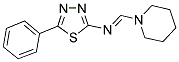 5-PHENYL-N-[(1E)-PIPERIDIN-1-YLMETHYLENE]-1,3,4-THIADIAZOL-2-AMINE 结构式