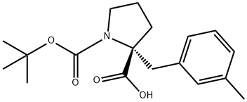 (R)-1-(tert-Butoxycarbonyl)-2-(3-methylbenzyl)pyrrolidine-2-carboxylicacid