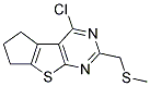 4-CHLORO-2-[(METHYLTHIO)METHYL]-6,7-DIHYDRO-5H-CYCLOPENTA[4,5]THIENO[2,3-D]PYRIMIDINE 结构式