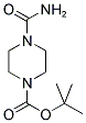 4-CARBAMOYL-PIPERAZINE-1-CARBOXYLIC ACID TERT-BUTYL ESTER 结构式