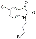 1-(3-BROMOPROPYL)-5-CHLORO-1H-INDOLE-2,3-DIONE 结构式