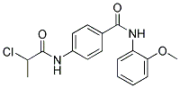 4-[(2-CHLOROPROPANOYL)AMINO]-N-(2-METHOXYPHENYL)BENZAMIDE 结构式