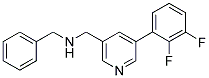 N-BENZYL-1-[5-(2,3-DIFLUOROPHENYL)PYRIDIN-3-YL]METHANAMINE 结构式