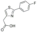 [2-(4-FLUOROPHENYL)-1,3-THIAZOL-4-YL]ACETIC ACID 结构式