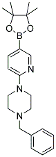 1-苄基-4-(5-(4,4,5,5-四甲基-1,3,2-二氧杂环戊硼烷-2-基)吡啶-2-基)哌嗪 结构式