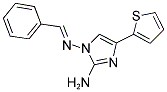 N1-[(1E)-PHENYLMETHYLENE]-4-THIEN-2-YL-1H-IMIDAZOLE-1,2-DIAMINE 结构式