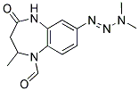 7-[(1E)-3,3-Dimethyltriaz-1-enyl]-2-methyl-4-oxo-2,3,4,5-tetrahydro-1H-1,5-benzodiazepine-1-carbaldehyde 结构式
