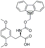 (R)-3-(2,5-DIMETHOXY-PHENYL)-2-(9H-FLUOREN-9-YLMETHOXYCARBONYLAMINO)-PROPIONIC ACID 结构式
