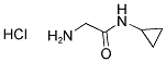 2-AMINO-N-CYCLOPROPYLACETAMIDE HYDROCHLORIDE 结构式