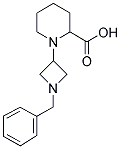 1-(1-BENZYL-AZETIDIN-3-YL)-PIPERIDINE-2-CARBOXYLIC ACID 结构式