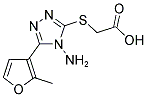 [[4-AMINO-5-(2-METHYL-3-FURYL)-4H-1,2,4-TRIAZOL-3-YL]THIO]ACETIC ACID 结构式