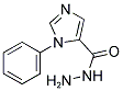 1-PHENYL-1H-IMIDAZOLE-5-CARBOHYDRAZIDE 结构式