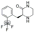 (S)-3-(2-TRIFLUOROMETHYL-BENZYL)-PIPERAZIN-2-ONE 结构式
