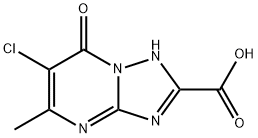 6-氯-5-甲基-7-羰基-4,7-二氢-[1,2,4]-三唑并[1,5-A]嘧啶-2-羧酸 结构式