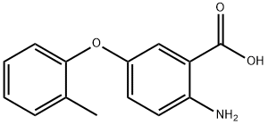 2-氨基-5-(2-甲基苯氧基)苯甲酸 结构式