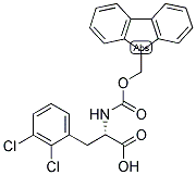 (S)-3-(2,3-DICHLORO-PHENYL)-2-(9H-FLUOREN-9-YLMETHOXYCARBONYLAMINO)-PROPIONIC ACID 结构式