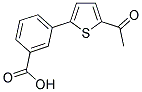 3-(5-ACETYL-2-THIENYL)BENZOIC ACID 结构式