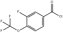 3-FLUORO-4-(TRIFLUOROMETHOXY)BENZOYL CHLORIDE 结构式