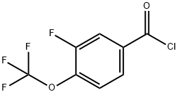 3-Fluoro-4-(trifluoromethoxy)benzoyl chloride 结构式