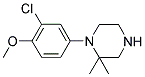 1-(3-CHLORO-4-METHOXYPHENYL)-2,2-DIMETHYLPIPERAZINE 结构式