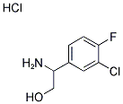 2-AMINO-2-(3-CHLORO-4-FLUORO-PHENYL)-ETHANOL HCL 结构式