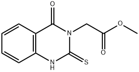 2-(4-氧代-2-硫烷基-3,4-二氢喹唑啉-3-基)乙酸甲酯 结构式