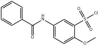 5-BENZOYLAMINO-2-METHOXY-BENZENESULFONYL CHLORIDE 结构式